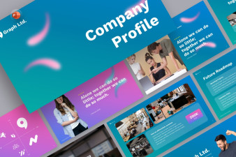 Gradient Company Profile PowerPoint Template
